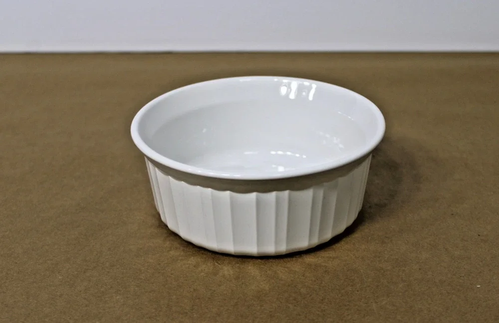 Vintage Corning Ware 5.5” French White F-16-B 500mL Sm Casserole Dish 16oz Bowl